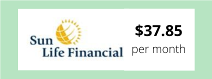 Sun Life Financial Insurance rate per month