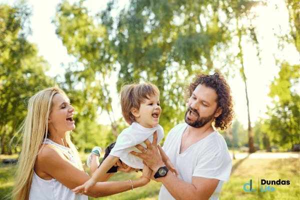 Happy Family in the Park